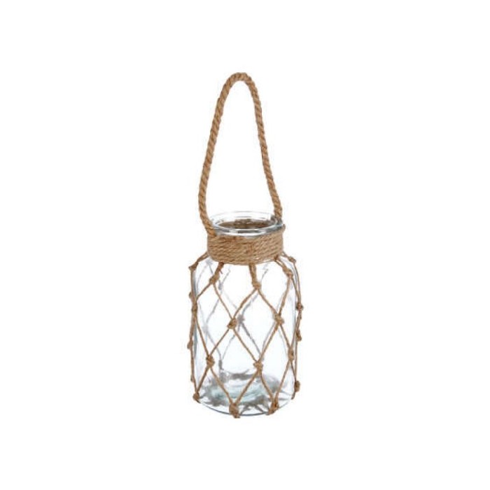 home-decor/candle-holders-lanterns/atmosphera-glass-candle-holder-with-rope-h26cm