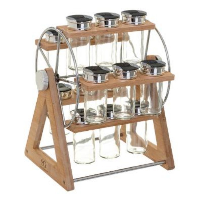 kitchenware/racks-holders-trollies/five-simply-smart-spice-rack-x15-wheel