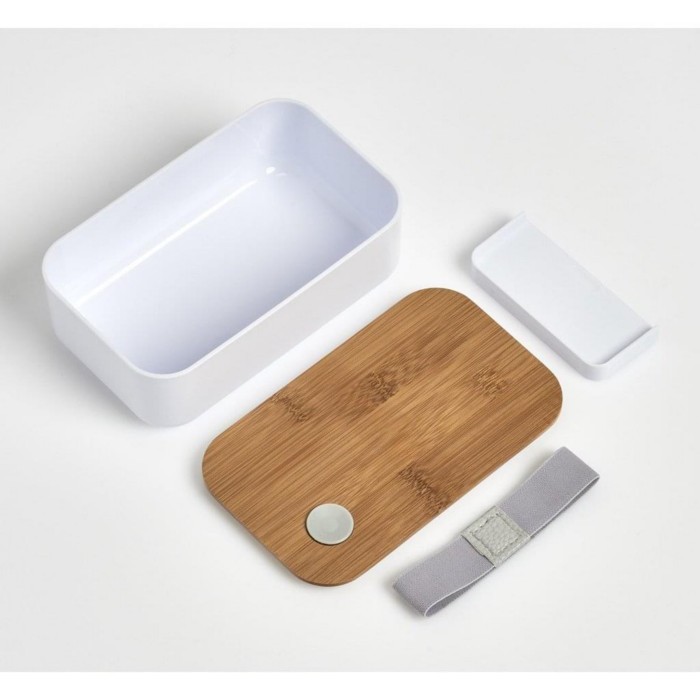 kitchenware/food-storage/zeller-lunch-box-plastic-bamboo-white