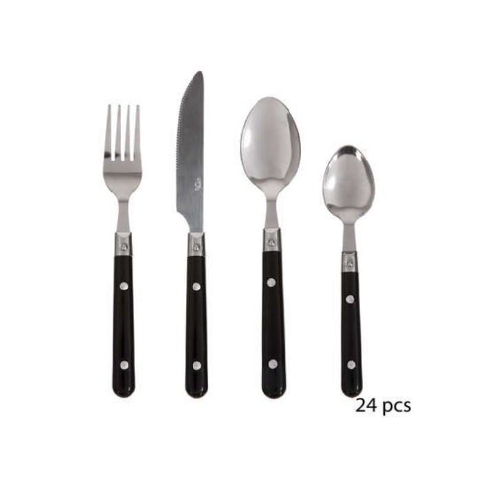 tableware/cutlery/sg-secret-de-gourmet-jasmin-classic-cutlery-black-set-of-24cm