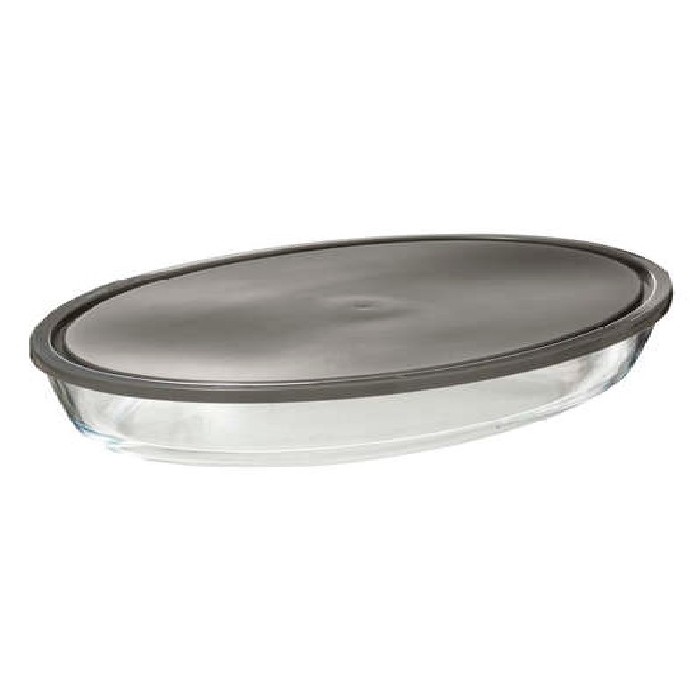 kitchenware/baking-tools-accessories/5five-glass-oval-dish-with-lid-35cm-x-24cm