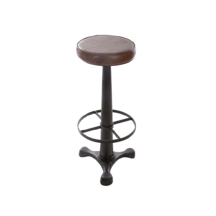 dining/dining-stools/atmosphera-tobias-bar-stool-metal-leather