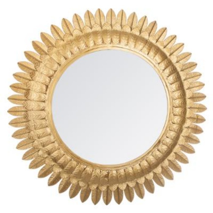 home-decor/mirrors/metal-feather-gold-mirror-d70