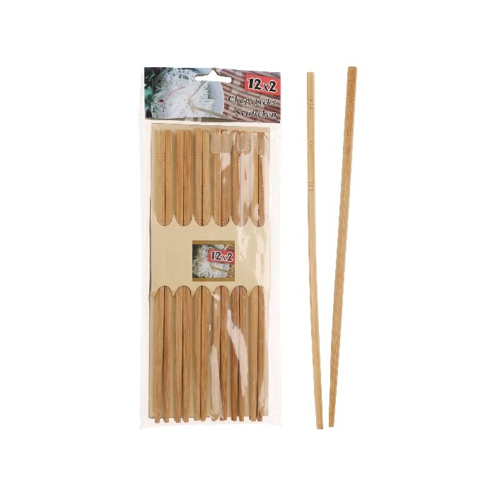 tableware/cutlery/chopsticks-bamboo-12-pair-2ass