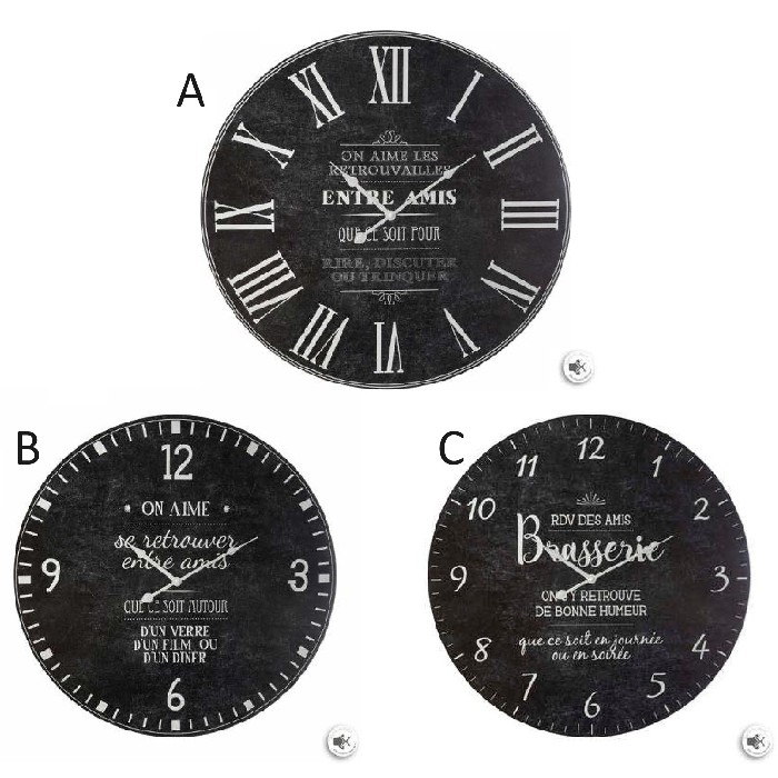 home-decor/clocks/atmosphera-mdf-clock-ismael-d57cm-3-assorted-designs