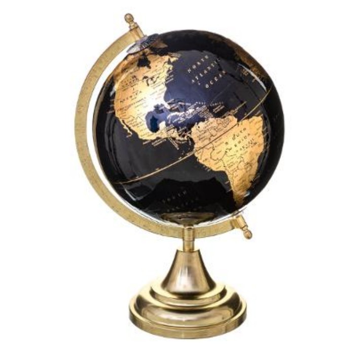 home-decor/decorative-ornaments/atmosphera-black-gold-map-globe-h33cm