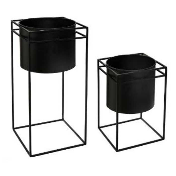 home-decor/indoor-pots-plant-stands/atmosphera-metal-pot-x2-with-stand