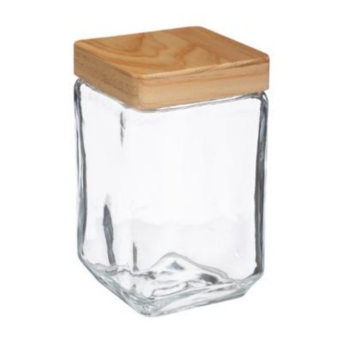 kitchenware/food-storage/5five-glass-canister-with-pine-lid-125l