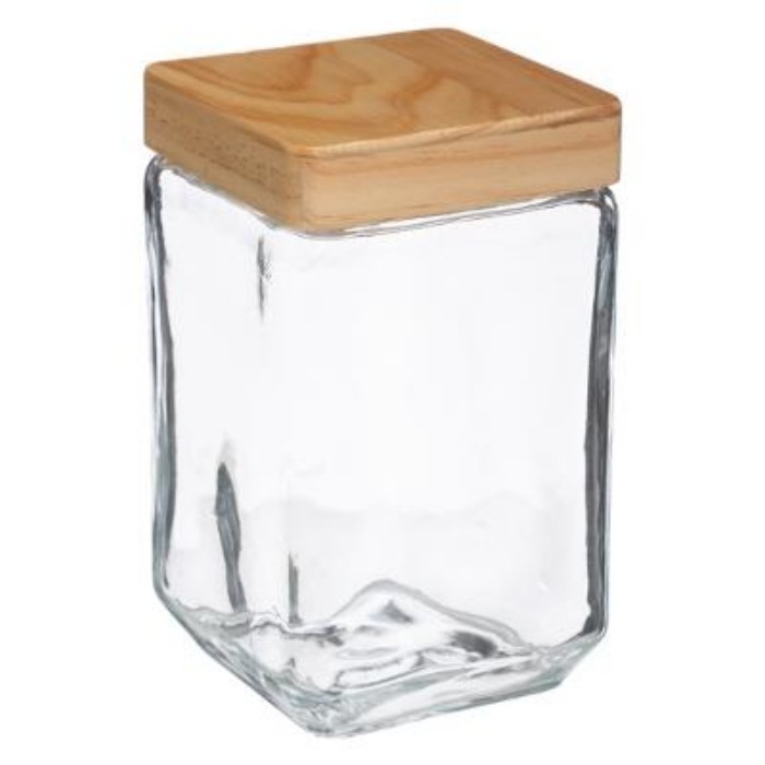 kitchenware/food-storage/5five-glass-canister-with-pine-lid-17l