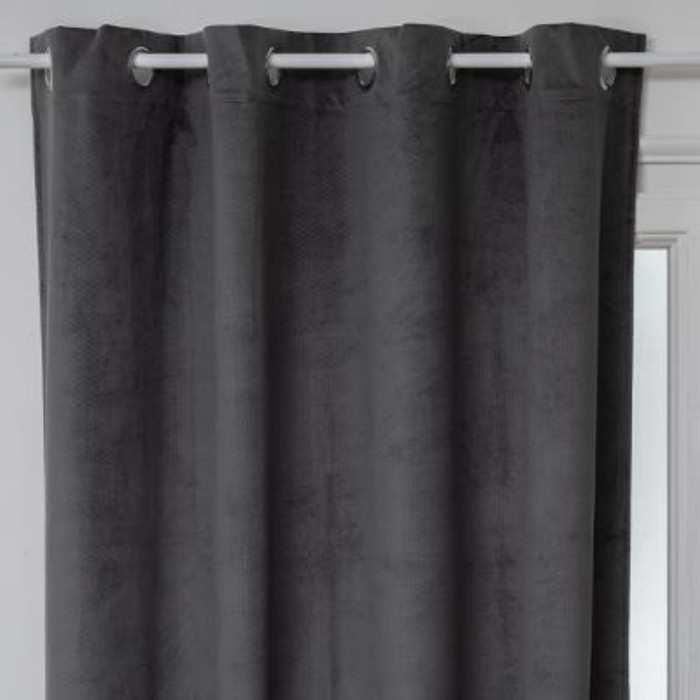 home-decor/curtains/atmosphera-blackout-velvet-curtain-140cm-x-260cm-black