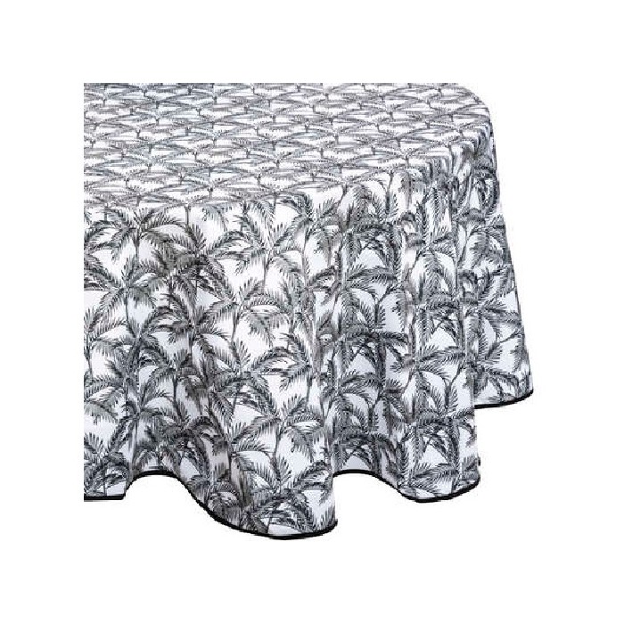 tableware/table-cloths-runners/atmosphera-tablecloth-palm-print-d180cm