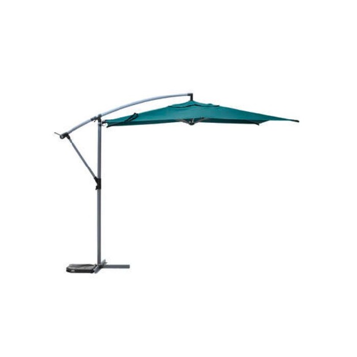 Hesperide Manoa Umbrella 3M Peacock Blue Umbrellas Bases Outdoor The