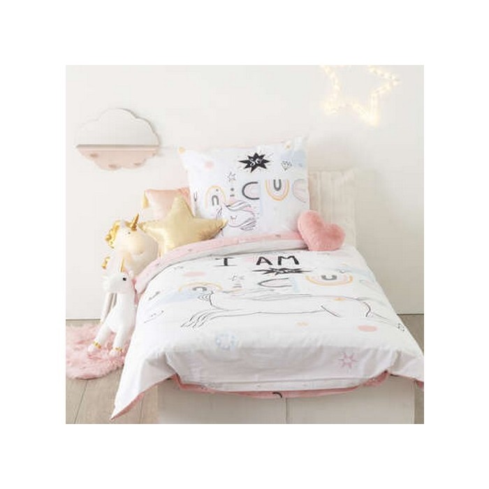 household-goods/bed-linen/atmosphera-unicorn-duvet-cover-and-pillowcase-cotton-140cm-x-200cm