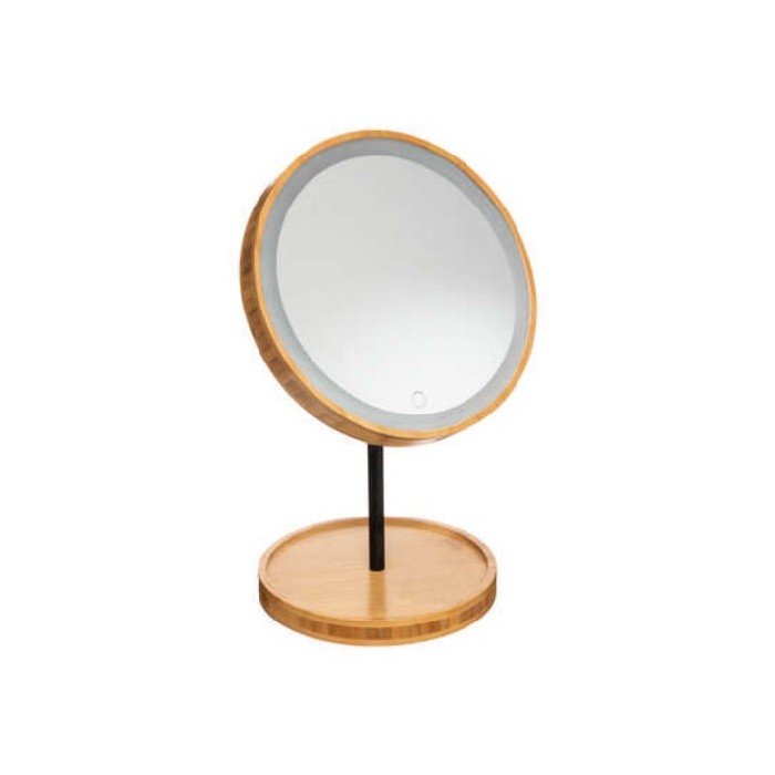 bathrooms/cosmetic-accessories-organisers/5five-bamboo-led-mirror-to-stand