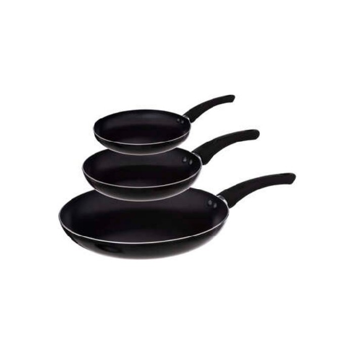 kitchenware/pots-lids-pans/5five-aluminium-frying-pan-black-set-of-3