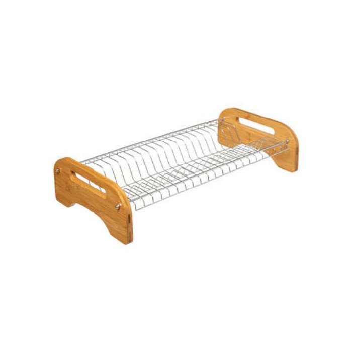 kitchenware/dish-drainers-accessories/five-simply-smart-metalbamboo-dish-rack-1-level