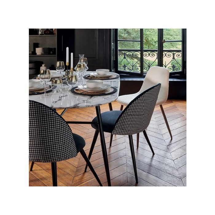 dining/dining-chairs/atmosphera-slano-black-white-velvet-chair