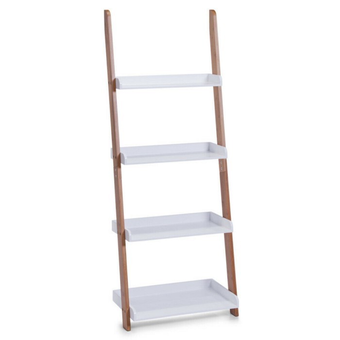 Ladder Rack With 4 Shelves White Bambo Bathroom Accessories Bathrooms ...