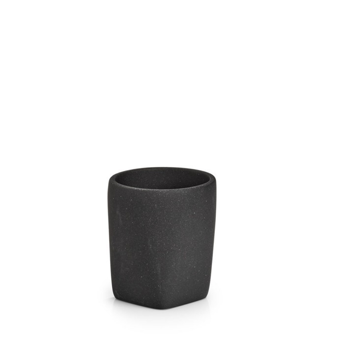 Plastic Zeller Toothbrush Holder with Stone-Effect Grey 