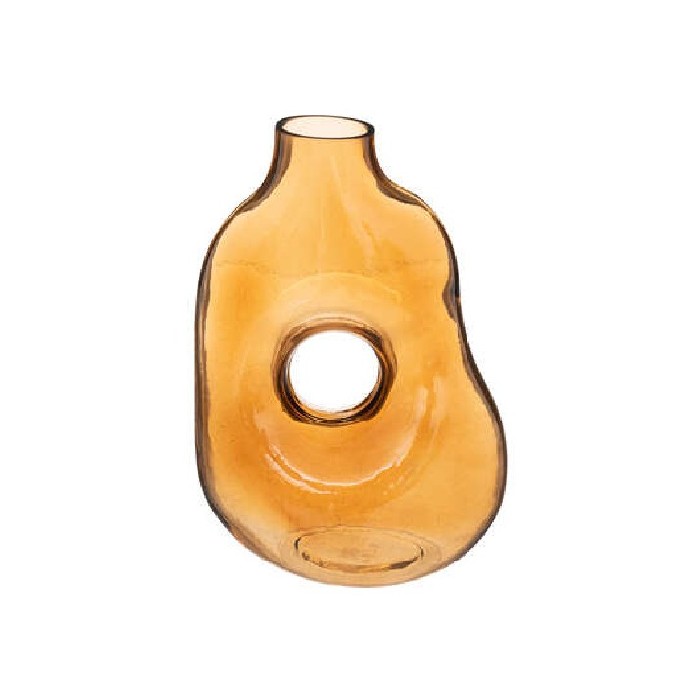 home-decor/vases/amber-glass-donut-vase-h25cm