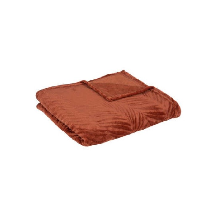 household-goods/blankets-throws/atmosphera-blanket-fla-brsh-zoa-terracotta-125cm-x-150cm