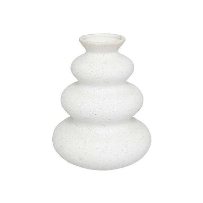 home-decor/vases/atmosphera-sandy-ceramic-vase-olm-white-h20cm