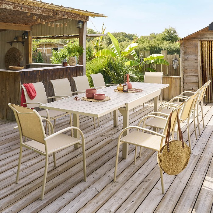 outdoor/dining-sets/hespéride-set-piazza-extendable-table-with-10-stackable-armchairs-clay