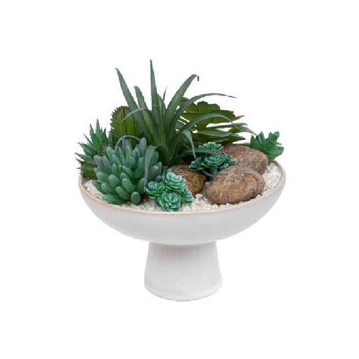 home-decor/artificial-plants-flowers/atmosphera-composition-artificial-succulents-h20cm-white