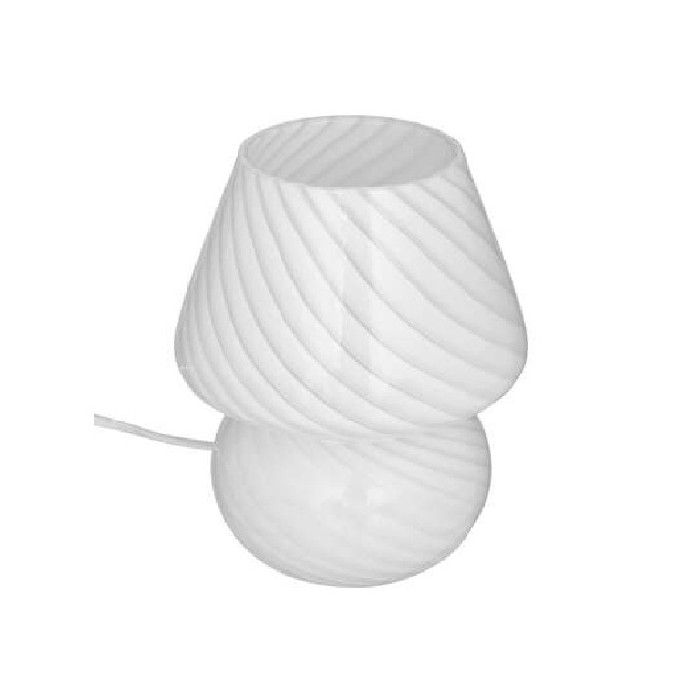 lighting/table-lamps/atmosphera-cara-white-glass-mushroom-h18cm