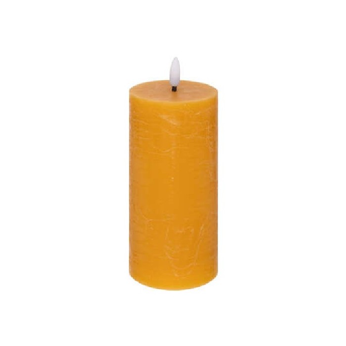 home-decor/candles-home-fragrance/atmosphera-molia-yellow-round-led-candle-7cm-x-18cm