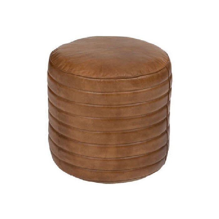 living/seating-accents/atmosphera-gaj-brown-leather-pouf