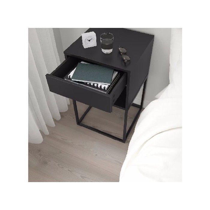 Ikea Vikhammer Bedside Table Black 40X39cm Individual Pieces