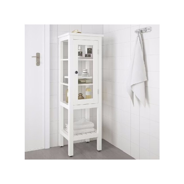 home-decor/loose-furniture/ikea-hemnes-tall-cabinet-with-glass-door-white-42x38x131cm