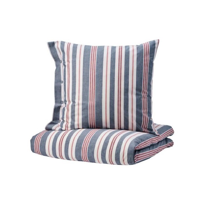 household-goods/bed-linen/promo-ikea-smalstakra-bedding-set-2-pieces-blue-red-striped-155x220-80x80-cm