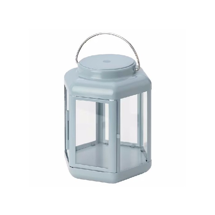 home-decor/candle-holders-lanterns/ikea-sommarlanke-decorative-table-light-led-lantern-outdoorbattery-operated-light-blue-17cm