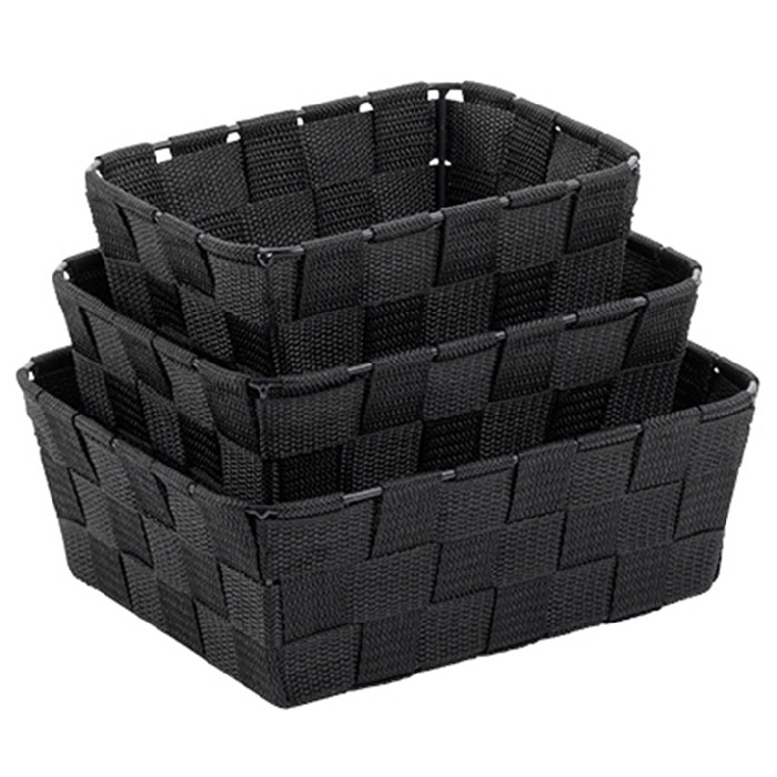 bathrooms/bathroom-storage-shelving/kela-basket-set-black