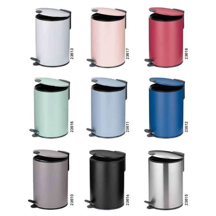 Cestino Per Bagno Kela Monaco 3L - Pedale Metallico, Verde, Con Contenitore Interno Estraibile - Foto 3