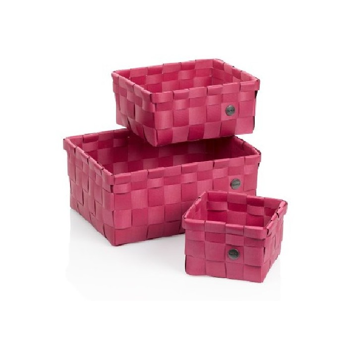 bathrooms/bathroom-storage-shelving/kela-basket-set-neo-raspberry-red