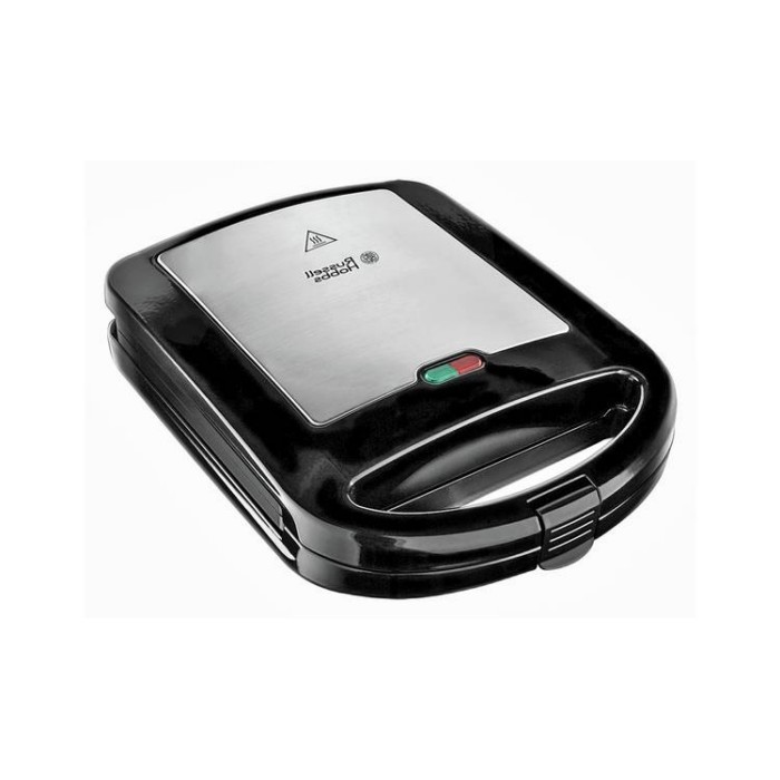 Russell Hobbs Sandwich Maker 4 Slice Black Stainless Steel 1520W Toasters Small Appliances The