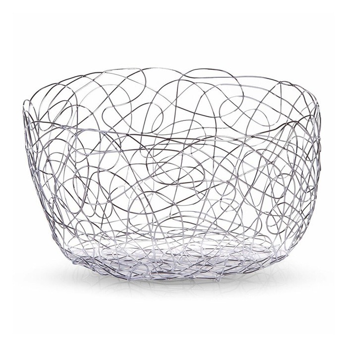 tableware/centrepieces-fruit-bowls/zeller-fruit-basket-round-metal-chromed