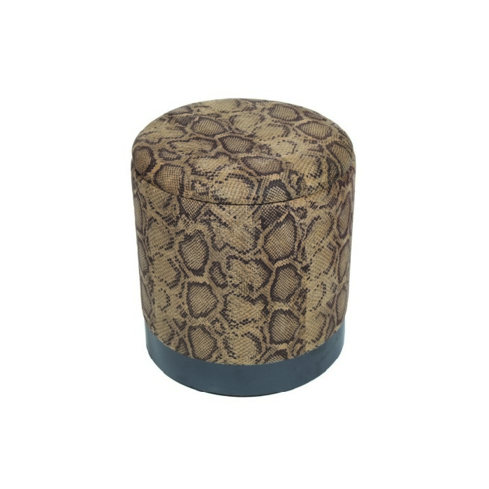 living/seating-accents/snake-skin-effect-pouffe-37cm