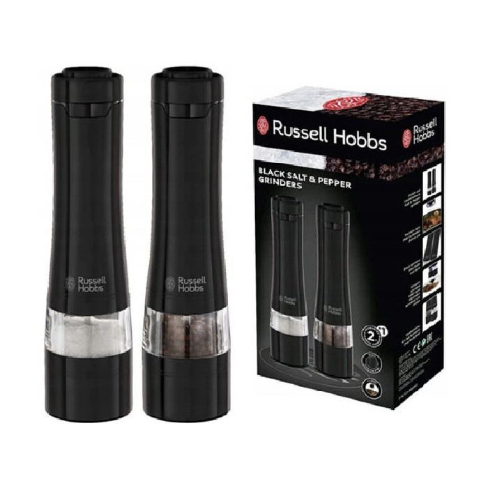 Russell Hobbs Salt Pepper Grinder Black Condiment Sets Tableware The