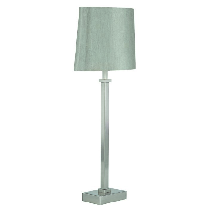 satinsilvermetalcandlesticktablelamp tablelamps lighting