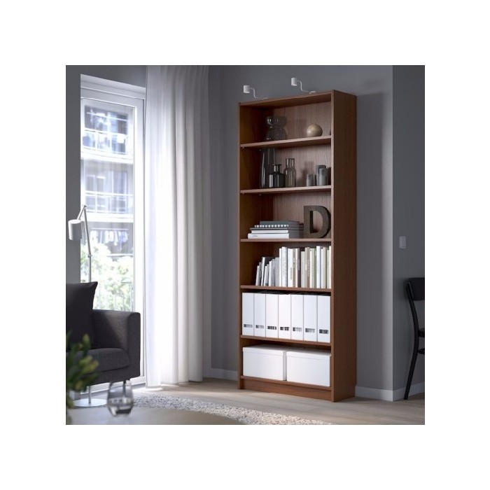 Ikea Billy Bookcase Brown Ash Veneer 80 X 28 X 202 Cm Bookcases
