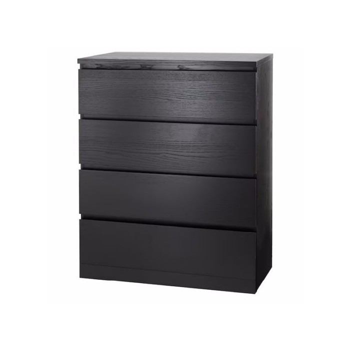 Ikea Malm Chest Of 4 80X100 Black Brown Individual Pieces Bedrooms The Atrium