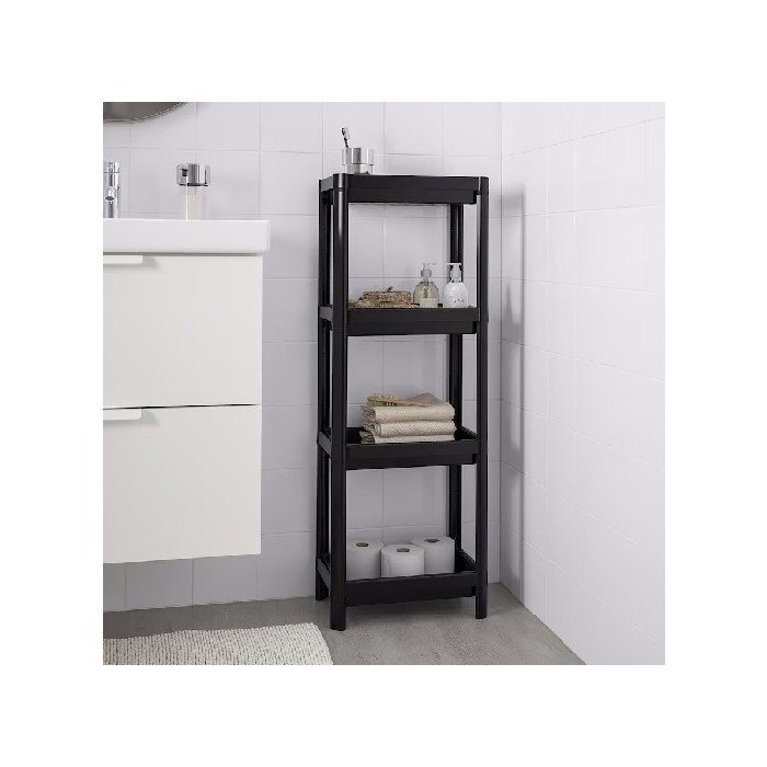 bathrooms/bathroom-storage-shelving/ikea-vesken-shelf-black-37x23x101cm