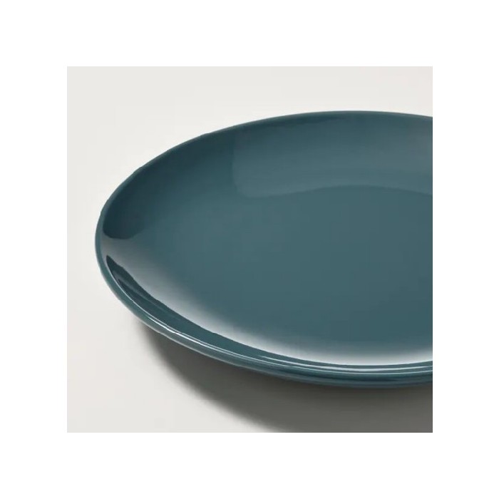 Ikea Set Of 4 Fargklar Side Plates Glossy Dark Turquoise 20Cm Plates