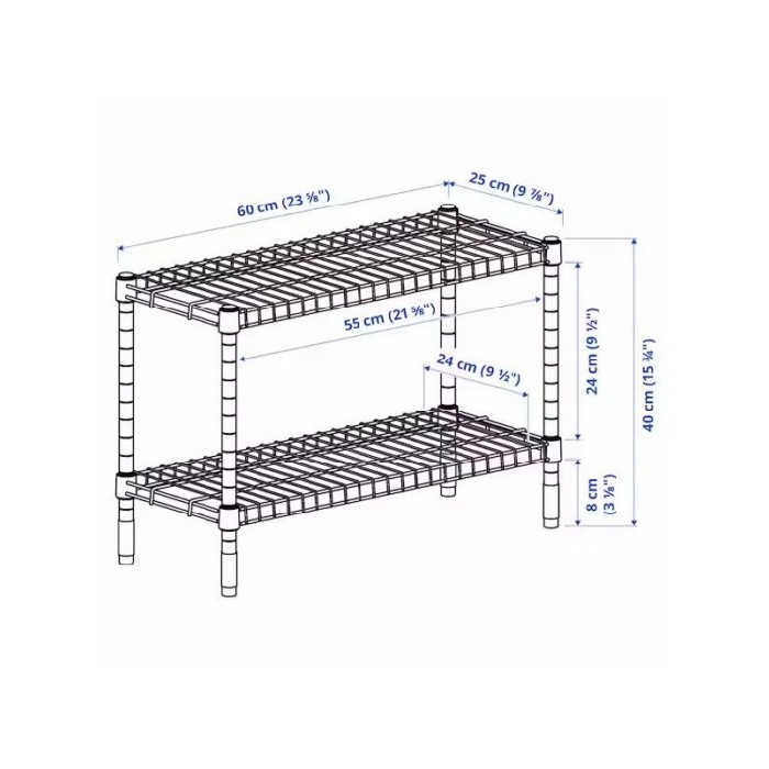 household-goods/shoe-racks-cabinets/ikea-omar-shelving-unit-galvanised-60x25x40cm