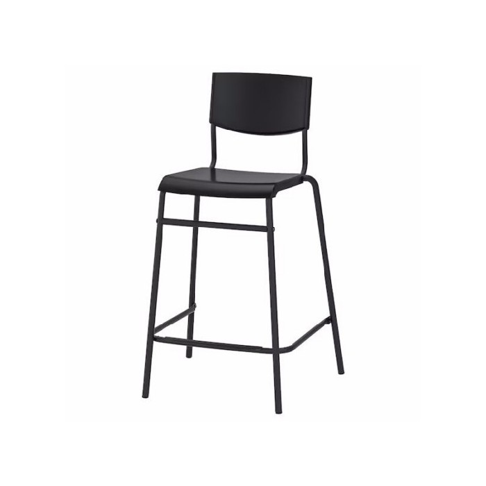 dining/dining-stools/ikea-stig-bar-stool-with-backrest-blackblack-63cm