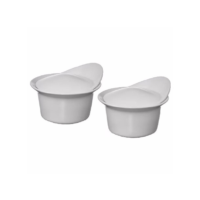 tableware/serveware/ikea-fargklar-ovenserving-dish-with-lid-matte-light-gray-set-of-2